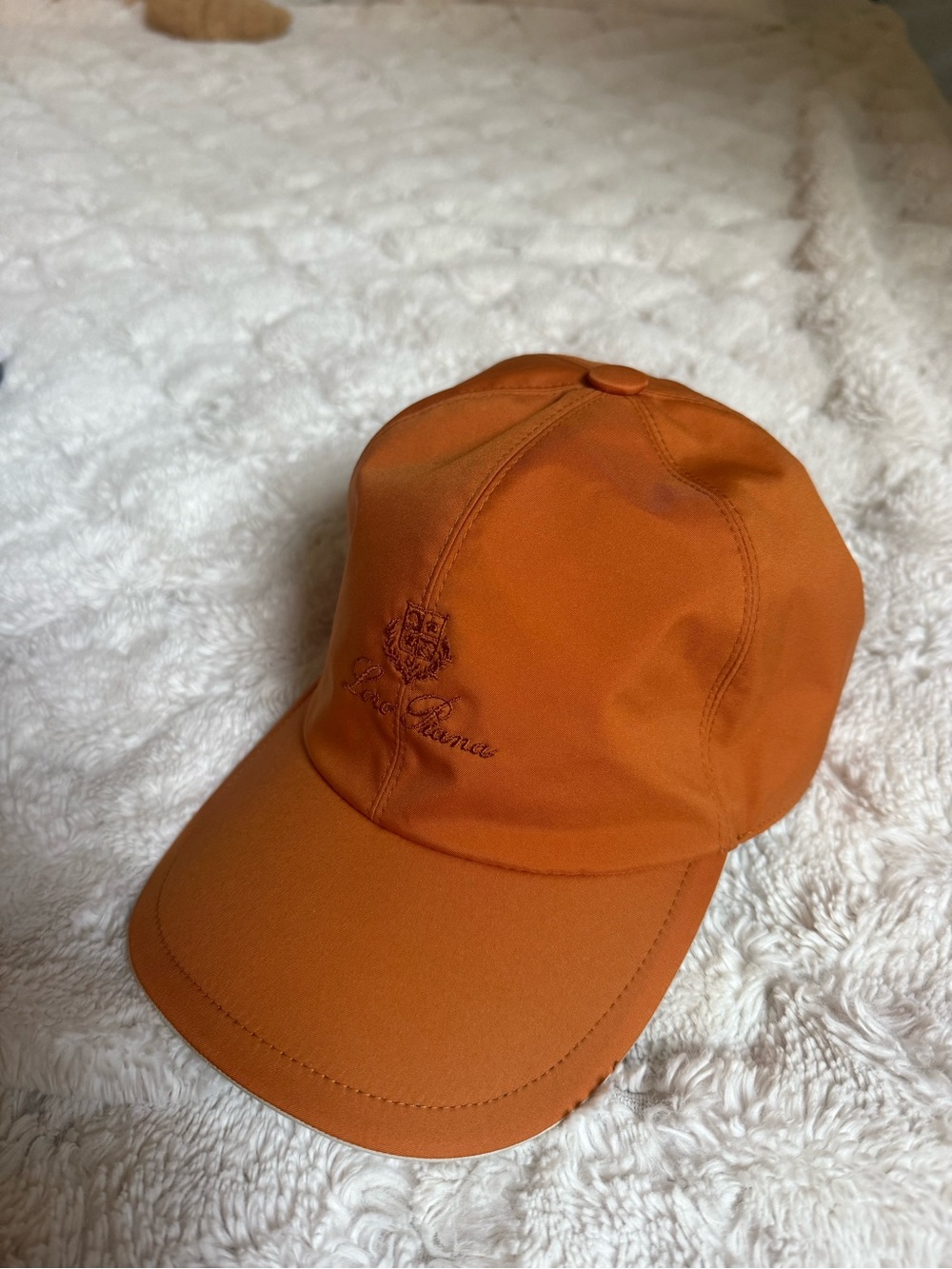 Loro Piana Orange Baseball Cap